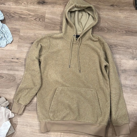 Tan Teddy hoodie - Picture 1 of 4